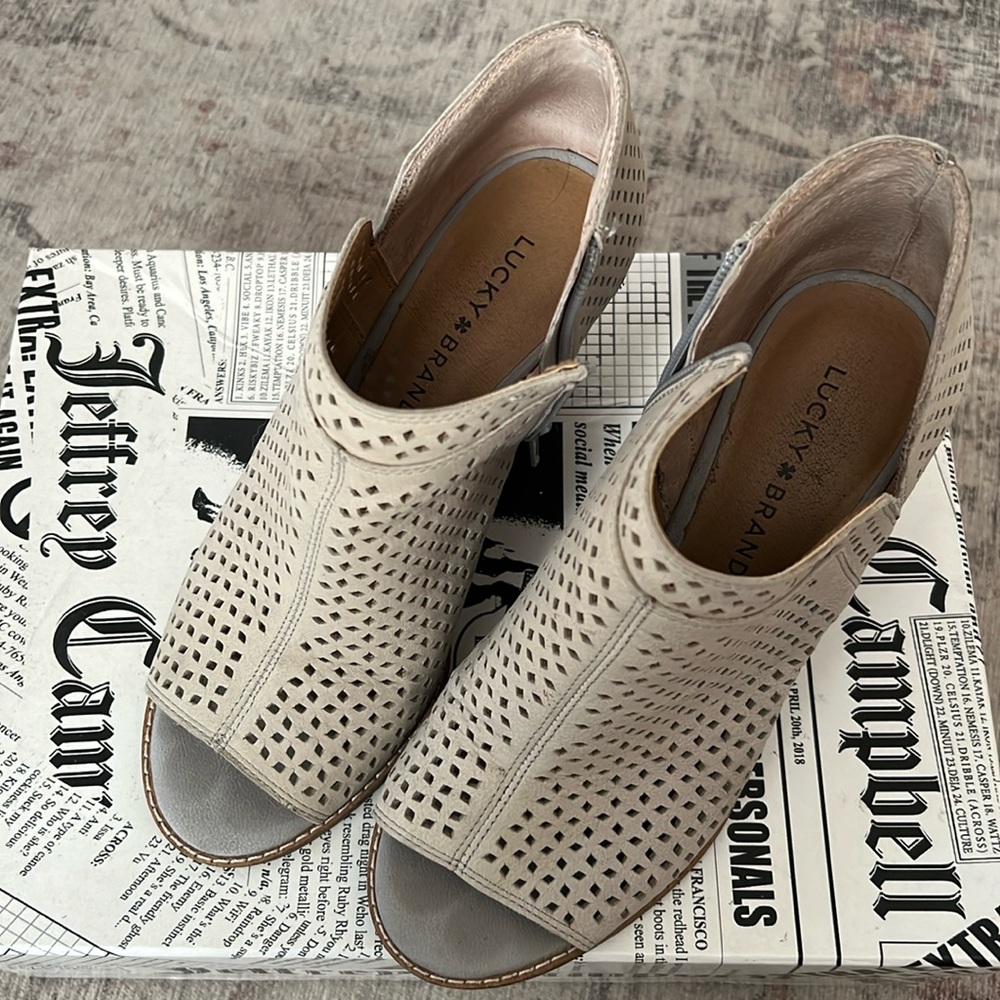 Lucky Grey Ankle Booties
